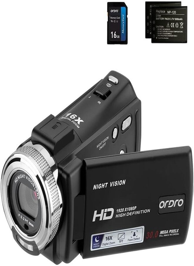 ماركة غير محددة كاميرا فيديو HDV-V12 عالية الدقة بدقة 1080 بكسل  - Image 1