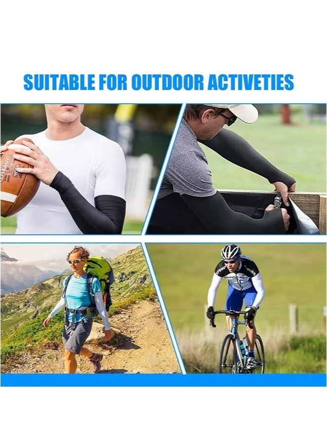 3 Pairs arm sleeves for men, hand sleeves, Cooling Arm Sleeves, hand sleeve sun protection for Women Men, Arm Protection for Basketball Golf Cycling Running Driving - Image 5