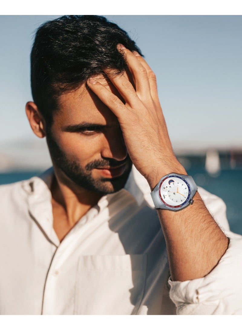 GREEN LION Tech Master Smart Watch 1.43" AMOLED / Bluetooth Calling / Message Notification / Navigation Support / NFC Support / Activity Tracker / Sport Mode / Voice Record / Heart Rate - Silver - Image 2