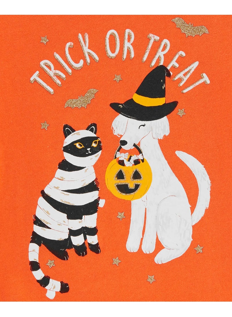 carter's Carter's Trick Or Treat Jersey Tee-Orange  - Image 3