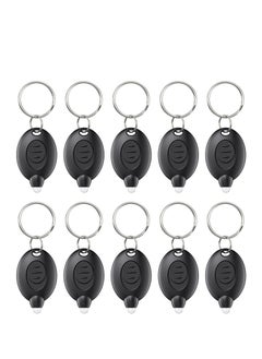Excefore Mini LED Keychain, 10 Pcs Mini LED Keychain Flashlight, 12 Lumen Portable Ultra Bright Battery Powered, for EDC Outdoor Camping Hiking and Emergency Lighting  - Image 1