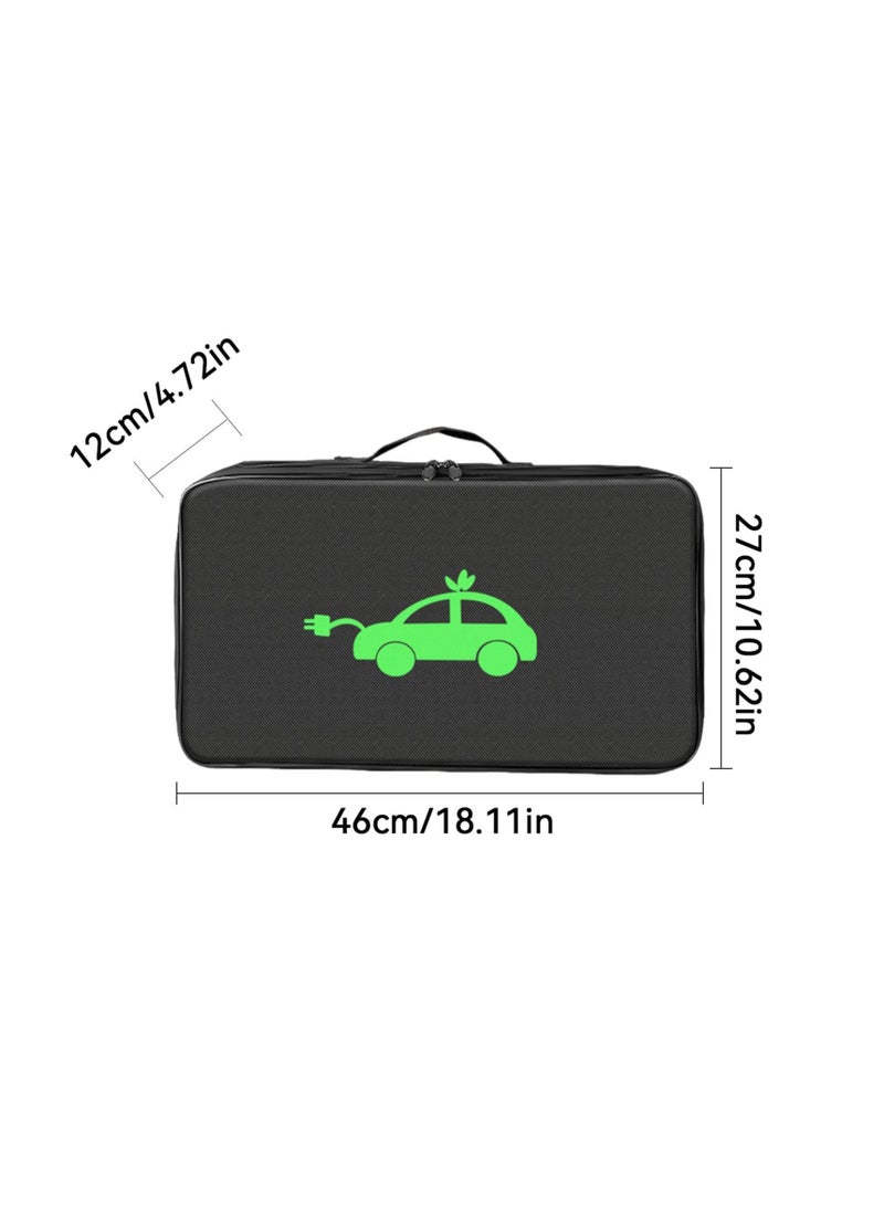 SYOSI Electric Vehicle Charging Cable Storage Bag, Electric Car Charger Cable Holder Bag Ev Charging Cable Travel Pouch, Portable Ev Charging Cable Carrying Case for Electric Vehicles, Extension Cables - Image 2