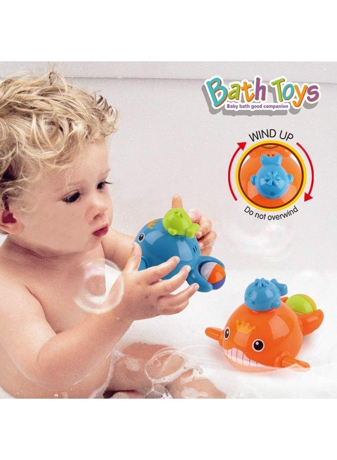 Dwi Dowellin Bath Toys Fishing Games Swimming Whales Bath Time Bathtub Toy For Toddlers Baby Kids Infant Fish Set Age 18Months And Up - Image 4