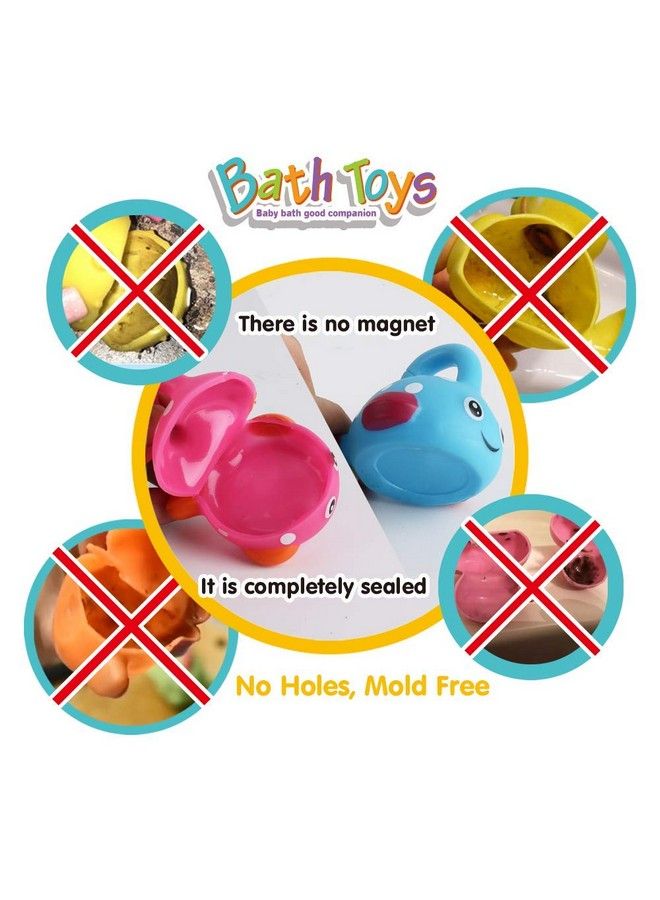 Dwi Dowellin Bath Toys Fishing Games Swimming Whales Bath Time Bathtub Toy For Toddlers Baby Kids Infant Fish Set Age 18Months And Up - Image 3