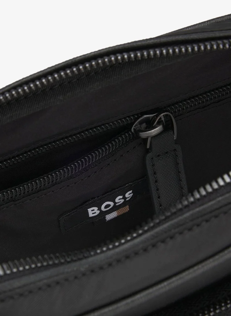 BOSS Crossbody bag with monogram pattern