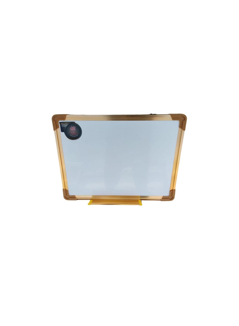 Donia Double Sided Writing White Board Golden Frame :40*30 Cm