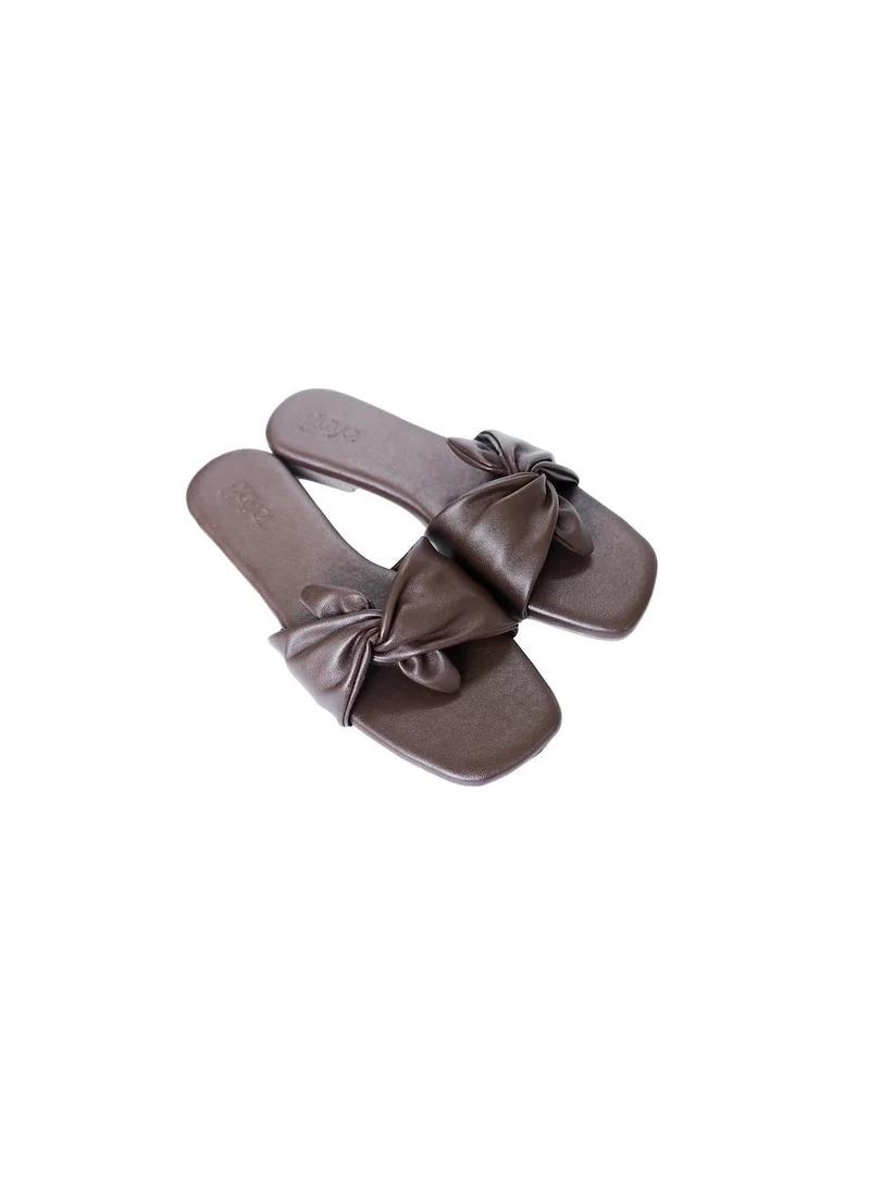 Gaya Nola Bow Flats Brown