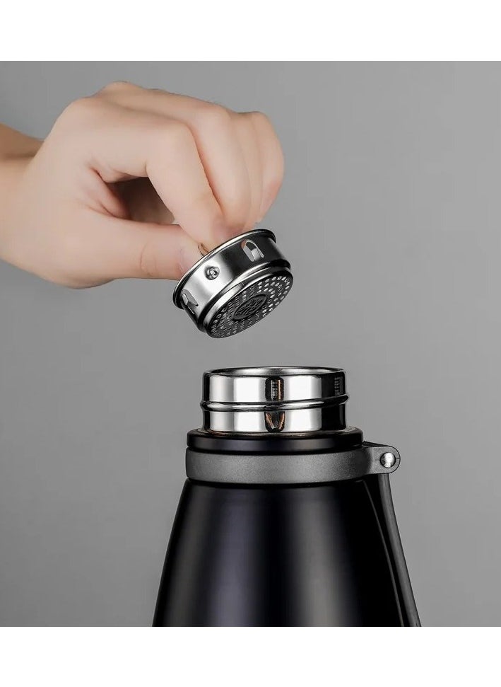 nuzki - 800ml Stainless Steel Vacuum Insulated Flask - Nuzki Leak-Proof, BPA-Free Double-Walled Sports Water Bottle for Hot and Cold Drinks - Ideal Travel Water Bottle - Image 1