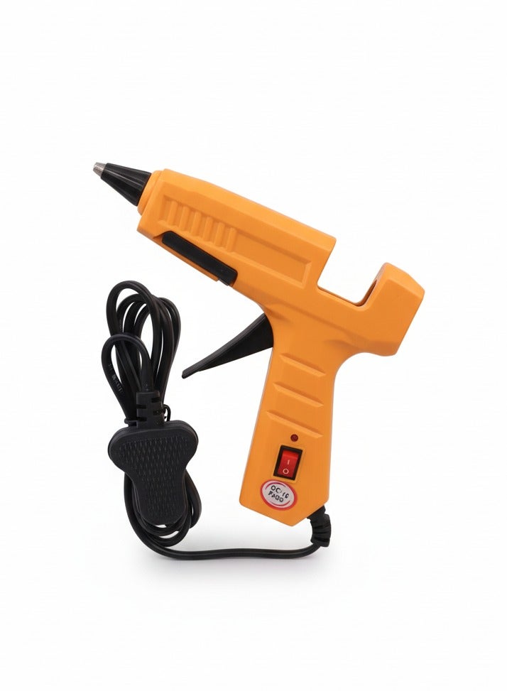 WEHAND Hot Melt Glue Gun – 30W High-Performance Handheld Adhesive Tool – Strong Bonding for DIY, Crafts & Repairs – Orange Trigger Design - Image 1