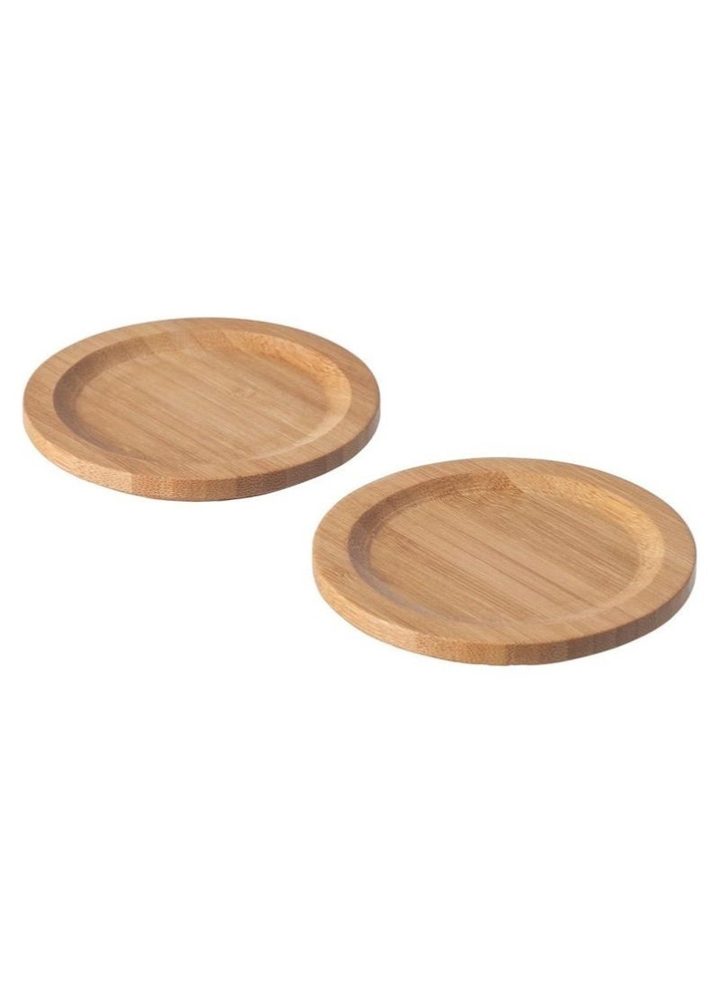 Coaster, bamboo, 9 cm 