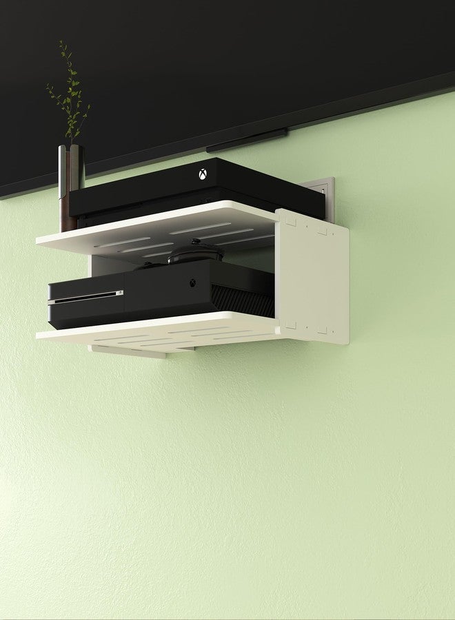 AREAJD Floating Under TV Game Shelf Stand for Xbox Series S/X, Projector/Router/Entertainment Center, Projector Holder Accessories - Image 3