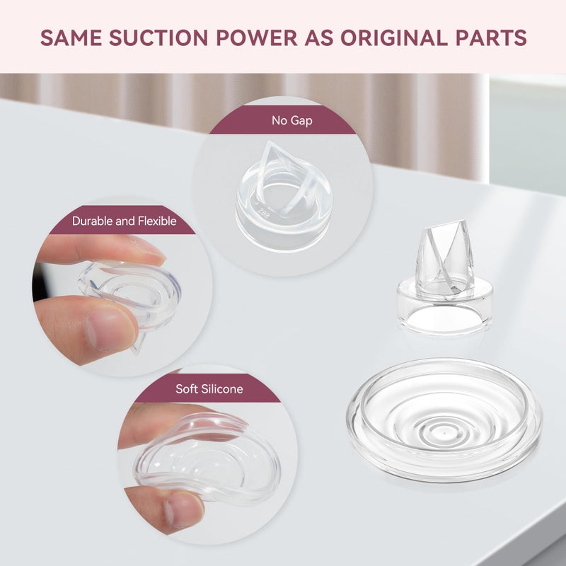 TOVVILD 12 Pack S9 Pro / S12 Pro / S9 / S12 Duckbill Valve Silicone Diaphragm, Compatible with momcozy Breastpump, Electric Breast Pump Replacement Parts Accessories - Image 4
