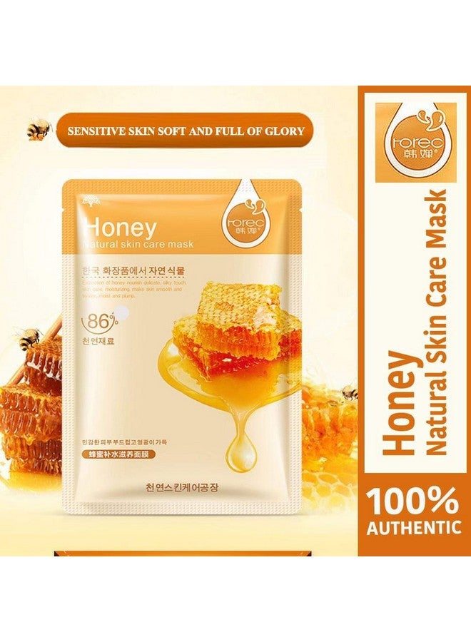 ROREC HANA PACK OF 6 Face SHEET SERUM MASK FOR VITAMINS AND INSTANT GLOW (180G) - Image 3