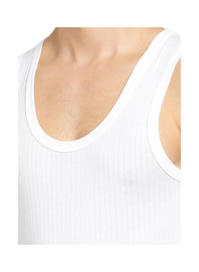 Jockey  Jockey 8816 Men Super Combed Cotton Round Neck Sleeveless Vest with Extended Length for Easy Tuck Pack of 2 for Men | Best Price UAE