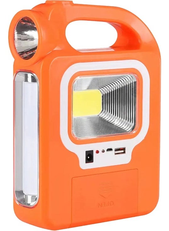 Powermaster HB-6399A Cob LED Solar 3 Stage USB Output Rechargeable Searchlight Flashlight (Don't Forget the 2 Pieces of Bulb)  - Image 1