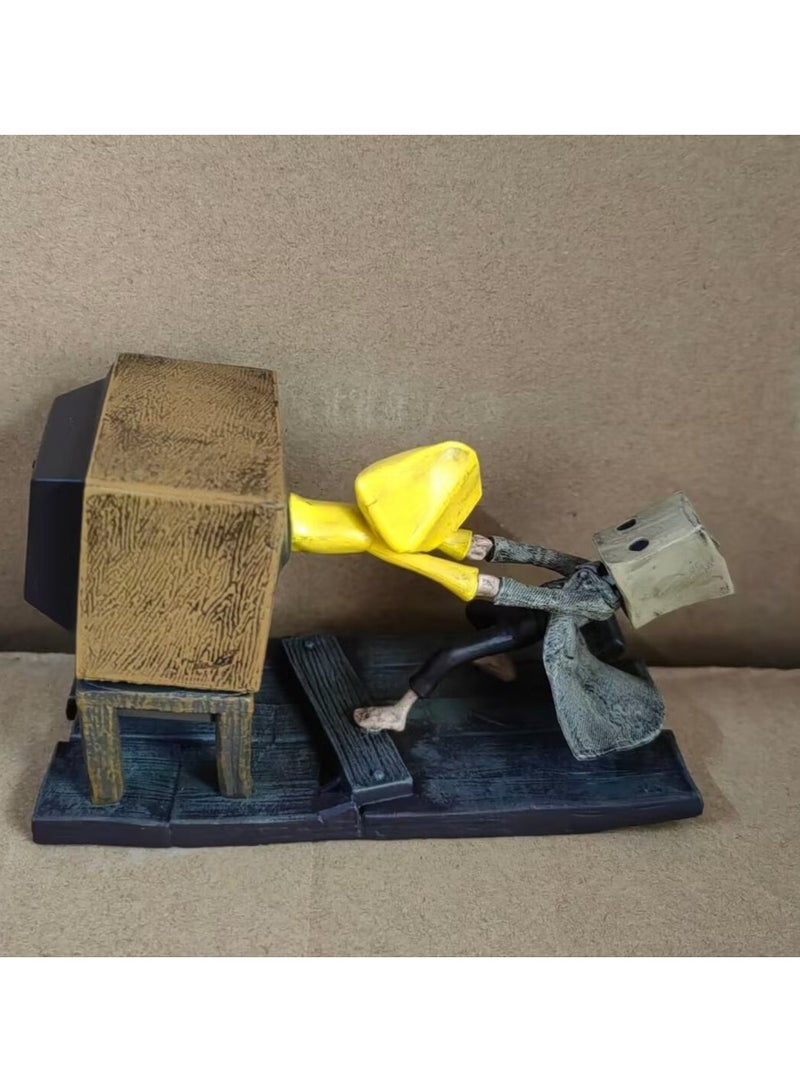 عام زخارف يدوية للنماذج من لعبة "Little Nightmare 2"، والتي تعيد إحياء مشهدات اللعبة بشكل جميل ويمكن استخدامها كزخارف لتزيين سطح المكتب. - Image 1