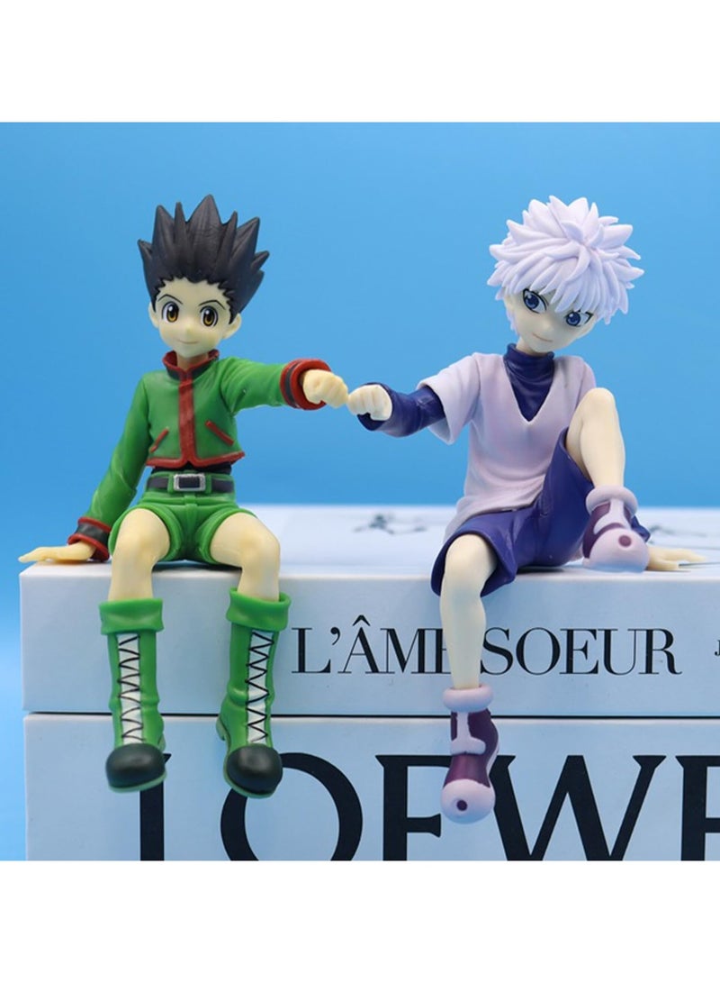 general 2 x Killua zoldyck figures, Killua zoldyck figure toys, 10 cm Killua zoldyck figure model, children's cartoon collectibles, desktop decorations - Image 4
