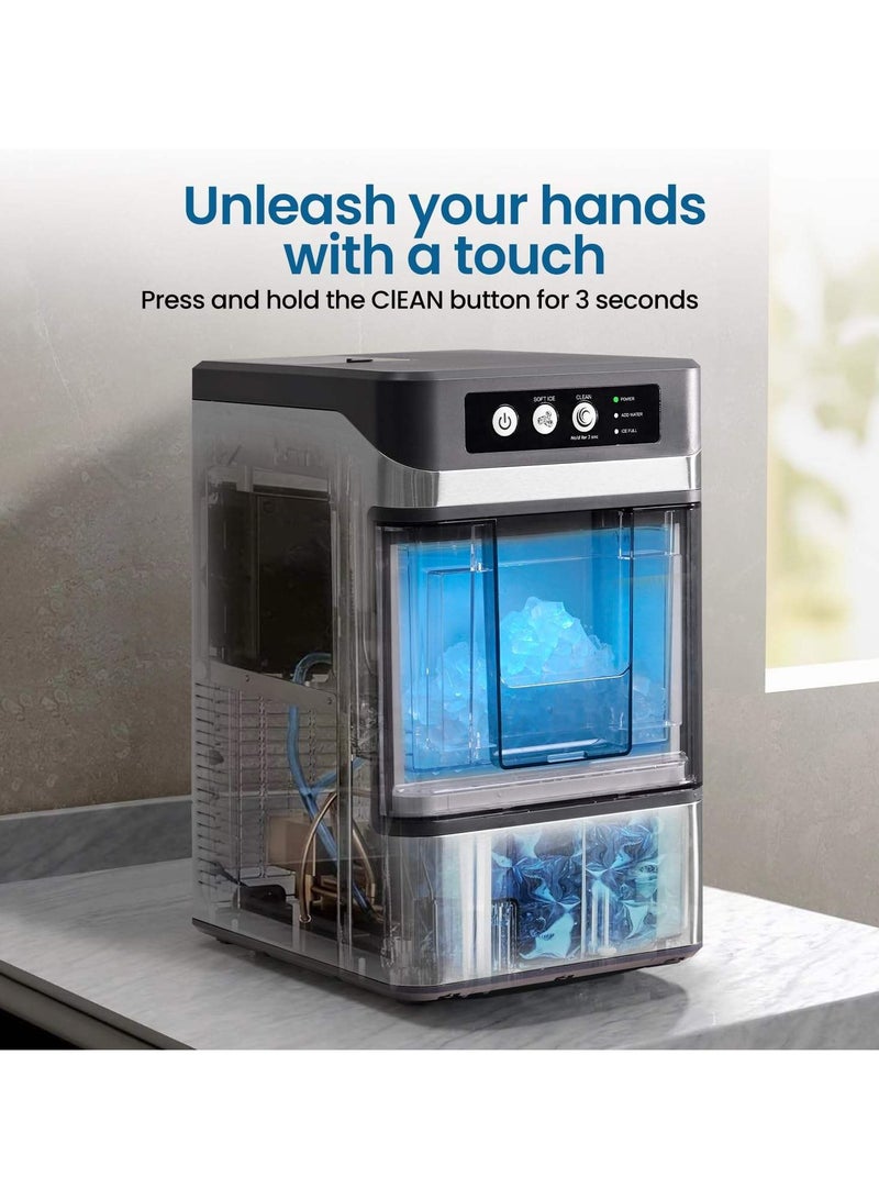 فيبكا Ice Machine Commercial Milk Tea Shop Countertop Ice Maker Fully Automatic Household Ice Machine  - Image 2