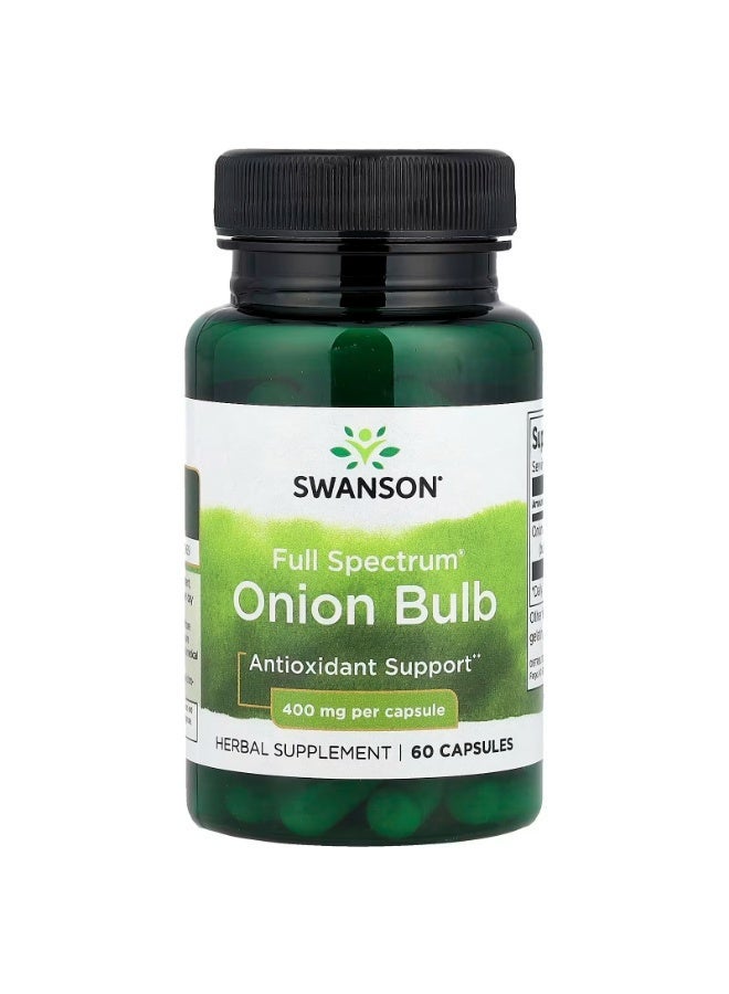 SWANSON Full Spectrum® Onion Bulb, 400 mg, 60 Capsules - Image 1