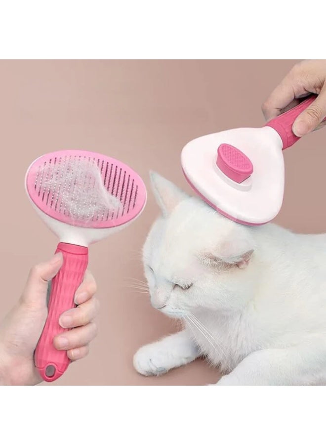 Self-Powered Pet Massage & Grooming Brush – Gentle Hair Removal Tool for Dogs & Cats with Comfort Grip Handle – No Batteries Needed – Promotes Healthy Coat, Reduces Shedding & Provides Soothing Massage - Image 1