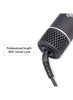 L'ANGE HAIR Airess 2-In-1 Straightening Brush And Blow Dryer Combo (Black)  - Image 3