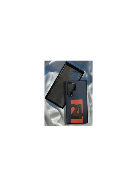 Samsung Galaxy S24 Ultra Case Hard PC Case with Print Design Luxury and Durable Case Cover Thin & Lightweight Case Blue