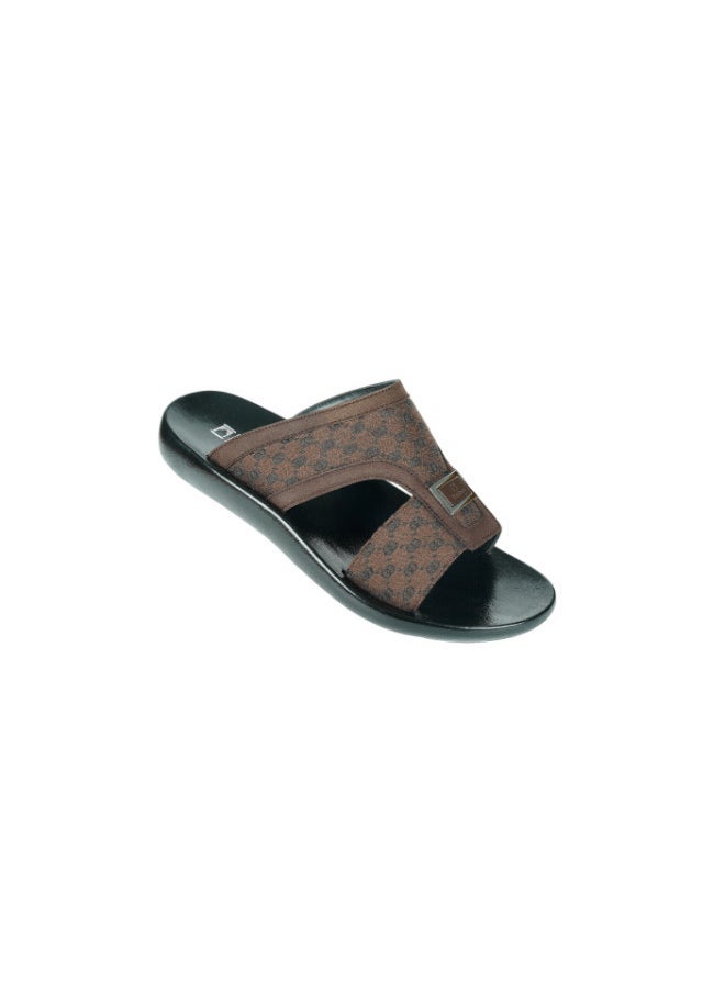 barjeel uno - 008-3563 Barjeel Mens Arabic Sandals 63102 Brown - Image 1