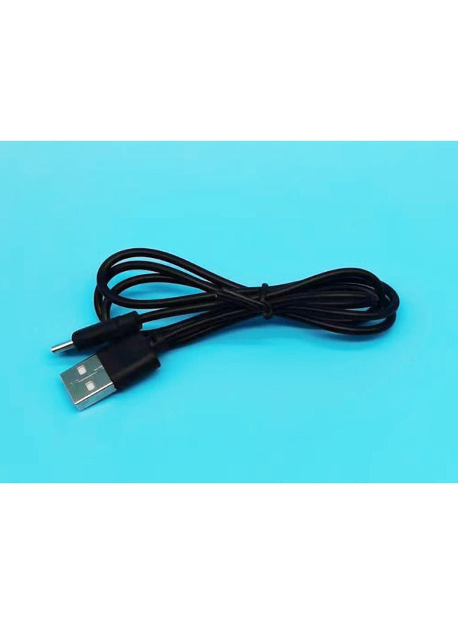 National Standard Copper Type-c Charging Line Small Electrical Appliances Bluetooth Headset Small Lighting Data Line 0.3 Meters Short Line With The Machine Line-Color:National Standard Copper Type-c Black—80cm  - Image 1