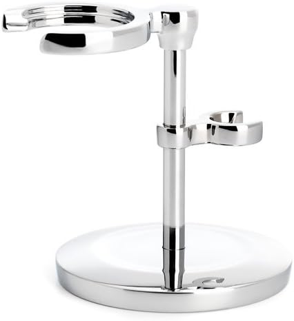 MHLE Traditional Holder for Classic Safety Razor and Shaving Brush ChromePlated - Image 1