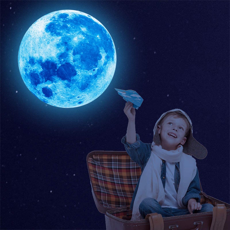 Nouata Glow In The Dark Stars Glowing Stars And Moon Wall Decals  1088 Pcs Ceiling Stars Glow In The Dark Kids Room Wall Decor  Perfect For Kids Nursery Bedroom Living Room - Image 4