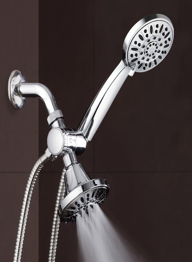 AquaDance Total Chrome Premium High Pressure 48-setting 3-Way Combo for The Best of Both Worlds - Enjoy Luxurious 6-setting Rain Shower Head and 6-Setting Hand Held Shower Separately or Together - Image 5