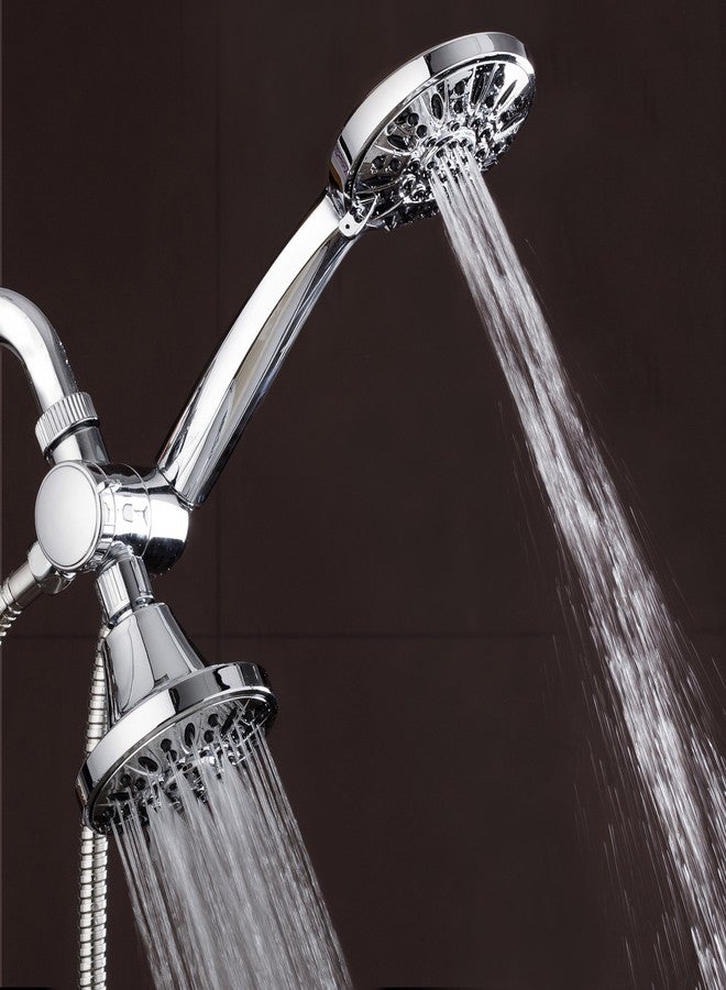 AquaDance Total Chrome Premium High Pressure 48-setting 3-Way Combo for The Best of Both Worlds - Enjoy Luxurious 6-setting Rain Shower Head and 6-Setting Hand Held Shower Separately or Together - Image 3