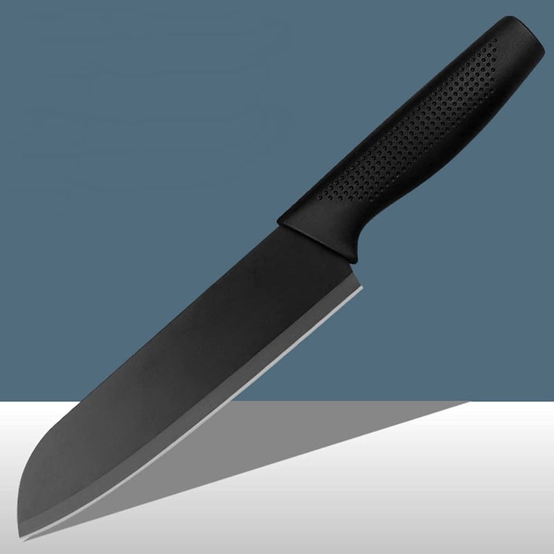 DANSR Professional Kitchen Knife Set Paring Chef Butcher Meat Cleaver Knife Stainless Steel Non Stick Black Coating Combo Knife for Chopping Cutting Slicing Vegetable for Home and Kitchen - Image 3