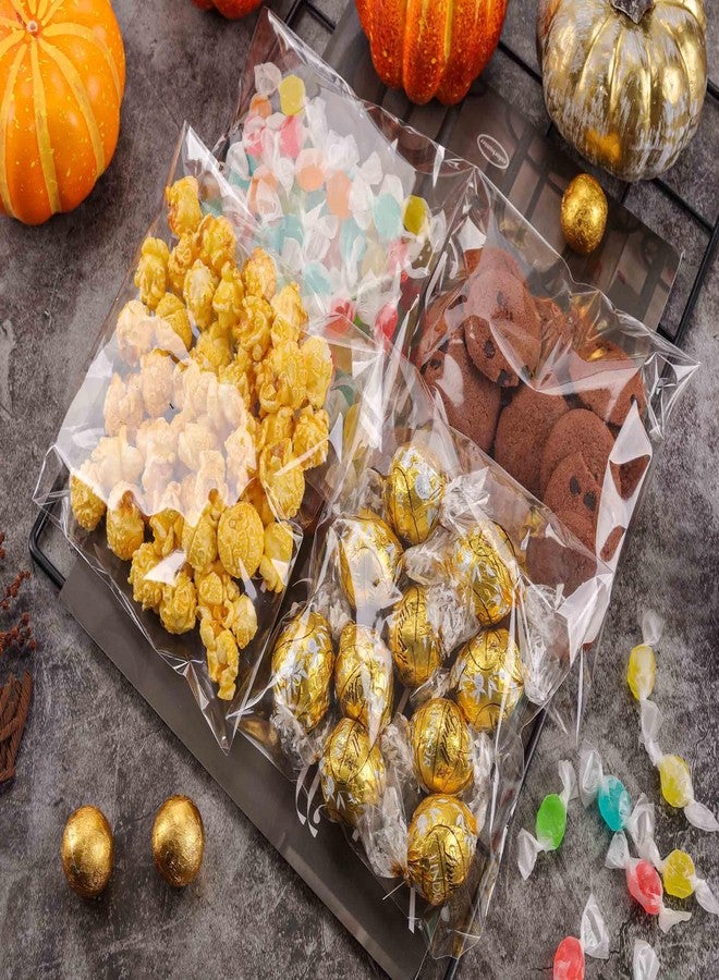 YunKo 200PACK Self Sealing Cellophane Bags Clear Cookie Bags for Gift Giving Treat bag for Packaging Cookies, Candy, Gifts(5.5x5.5 INCH - Image 3
