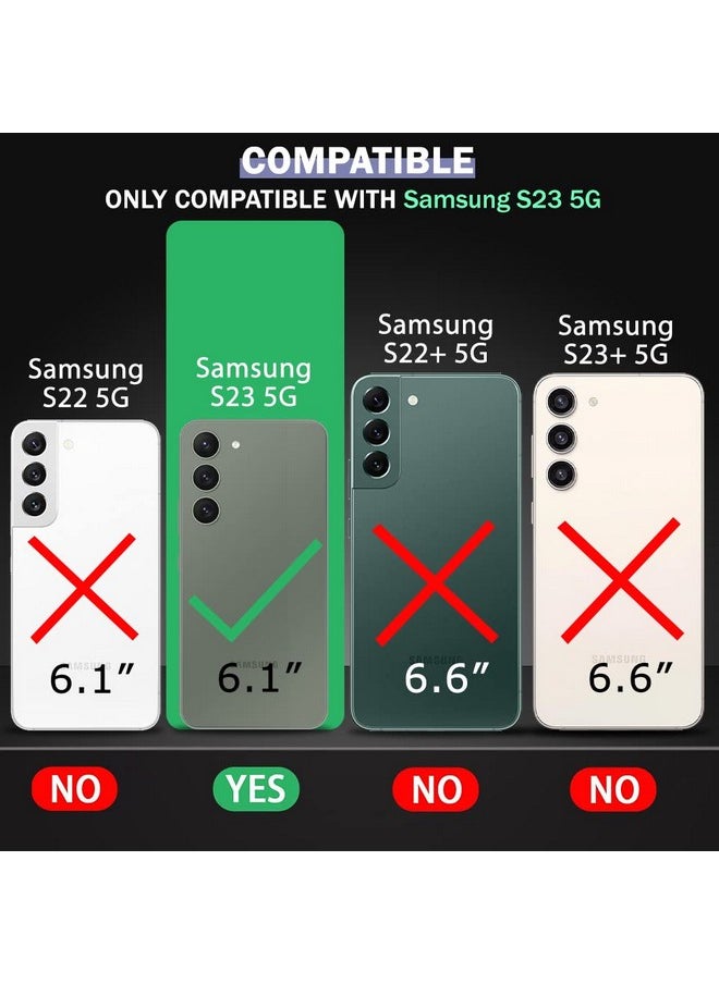 ذا جيفت كارت جراب خلفي شفاف مقاوم للصدمات من TheGiftKart لهاتف Samsung Galaxy S23 5G | حماية 360 درجة | تصميم واقي | جراب خلفي شفاف لهاتف Samsung S23 5G (PC | مصد أسود)  - Image 2