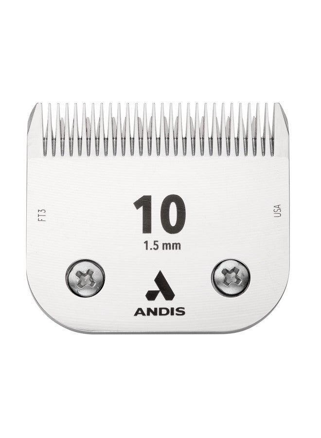 شفرة قص شعر الحيوانات الأليفة القابلة للفصل من Andis Ceramic Edge، مصنوعة من الفولاذ المشبع بالكربون مع تقنية قطع حادة، تعمل بشكل أكثر برودة وتبقى أكثر حدة، وتقاوم الصدأ والحرارة، مقاس 10 - تناسب سلسلة Ag وAgc وBdc، كروم - Image 2
