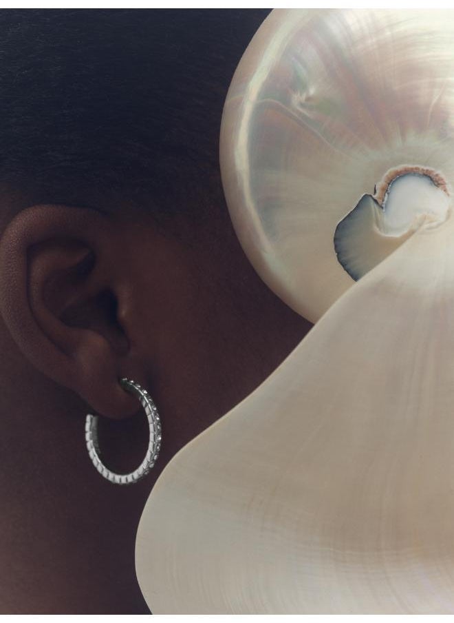 REISS Sade:  Crystal Hoop Earrings  - Image 4