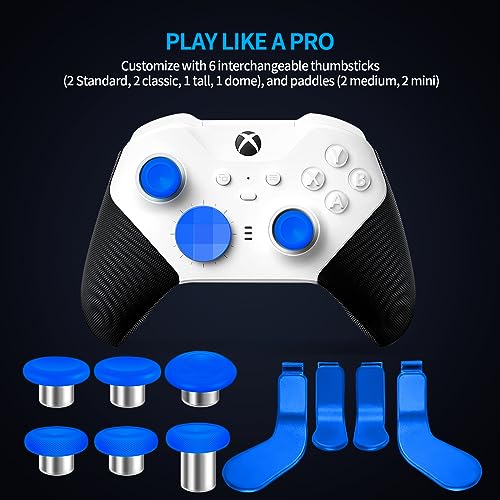 KOOWOD Accessories for Xbox Elite Controller Series 2-13 in 1 Replacement Paddles Thumbsticks Joystick Analog Sticks Parts Repair Kit Component Set with 2 D-Pads, 1 Tool - Image 3