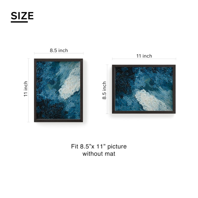 TONES FRAME DESIGN 8.5 x 11 Picture frame  Set of 2 Photo Frame  Certificate Frame with Clear Plexiglass  Diploma Frame for Wall and Tabletop Horizontal or Vertical Display (Natural) - Image 2