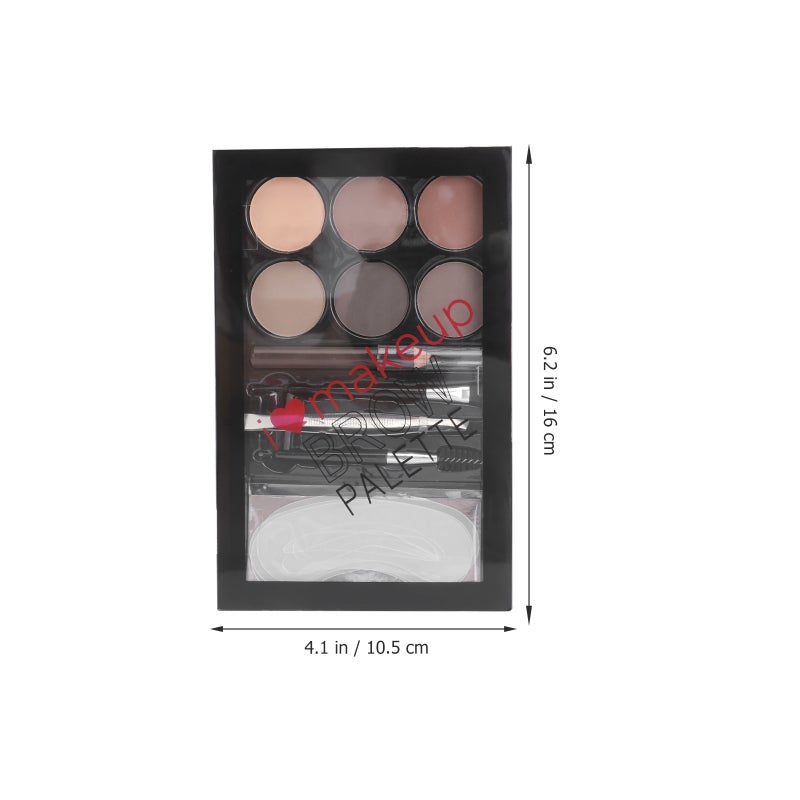 2 Sets Six-color Eyebrow Powder Kit Sweatproof Eye Brow - Image 2
