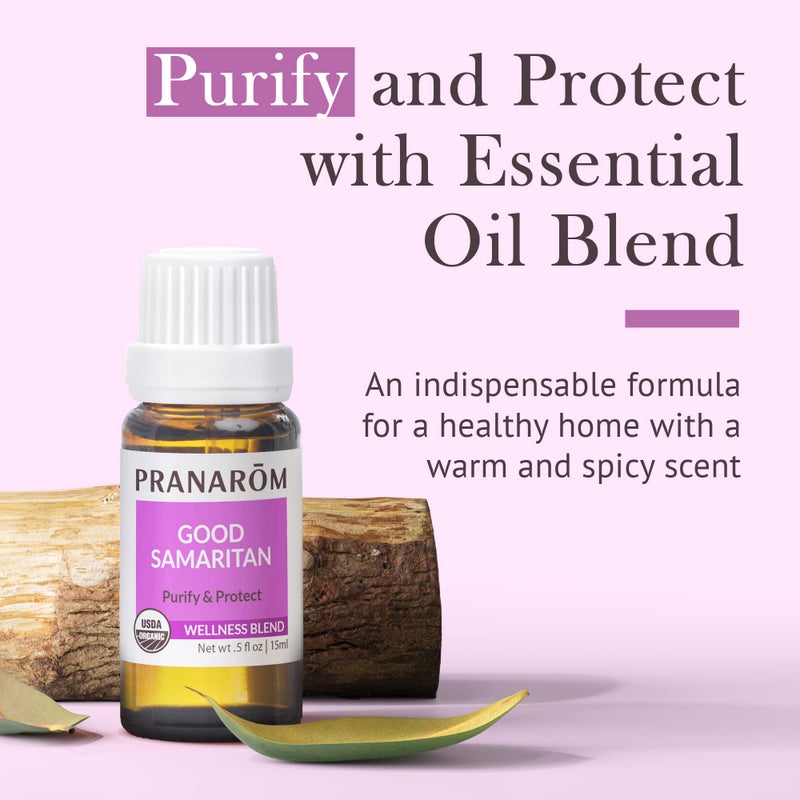 Pranarom - Good Samaritan Essential Oil Blend (15ml) -100% Pure Essential Oil for Diffusing and Cleaning | Lemon, Rosemary, Eucalyptus, Cinnamon - Image 2