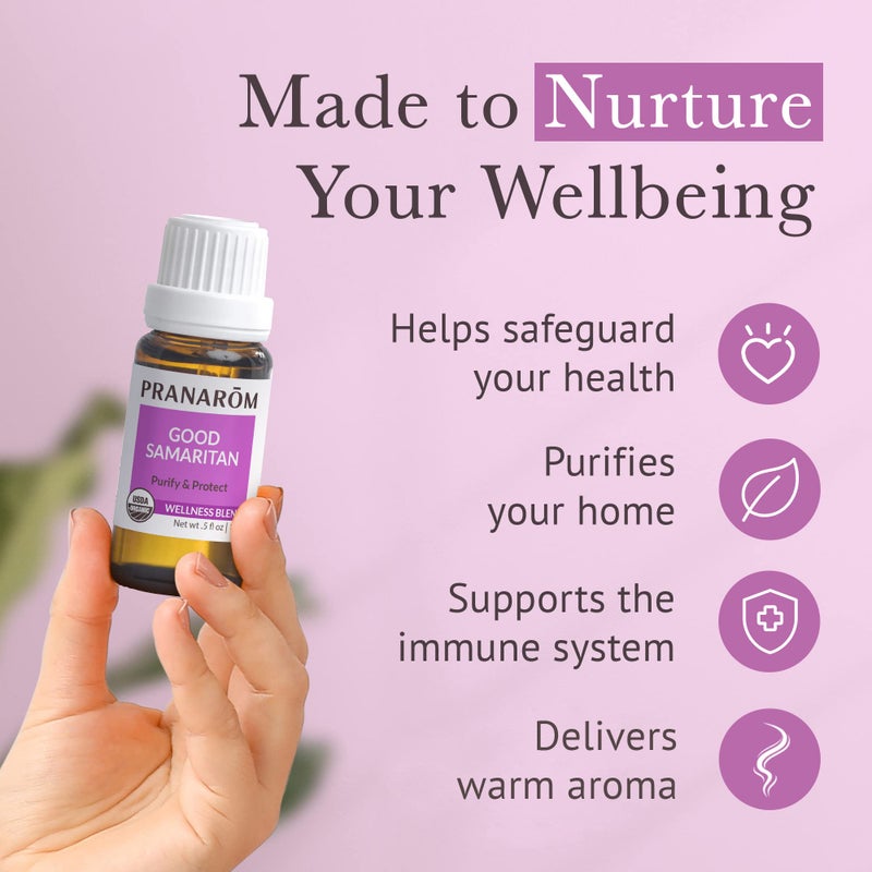 Pranarom - Good Samaritan Essential Oil Blend (15ml) -100% Pure Essential Oil for Diffusing and Cleaning | Lemon, Rosemary, Eucalyptus, Cinnamon - Image 5