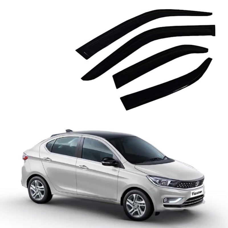 ROYALTECH حاجب نافذة السيارة غير القابل للكسر / واقي المطر / مانع الرياح متوافق مع (تاتا تيغور) - Image 1