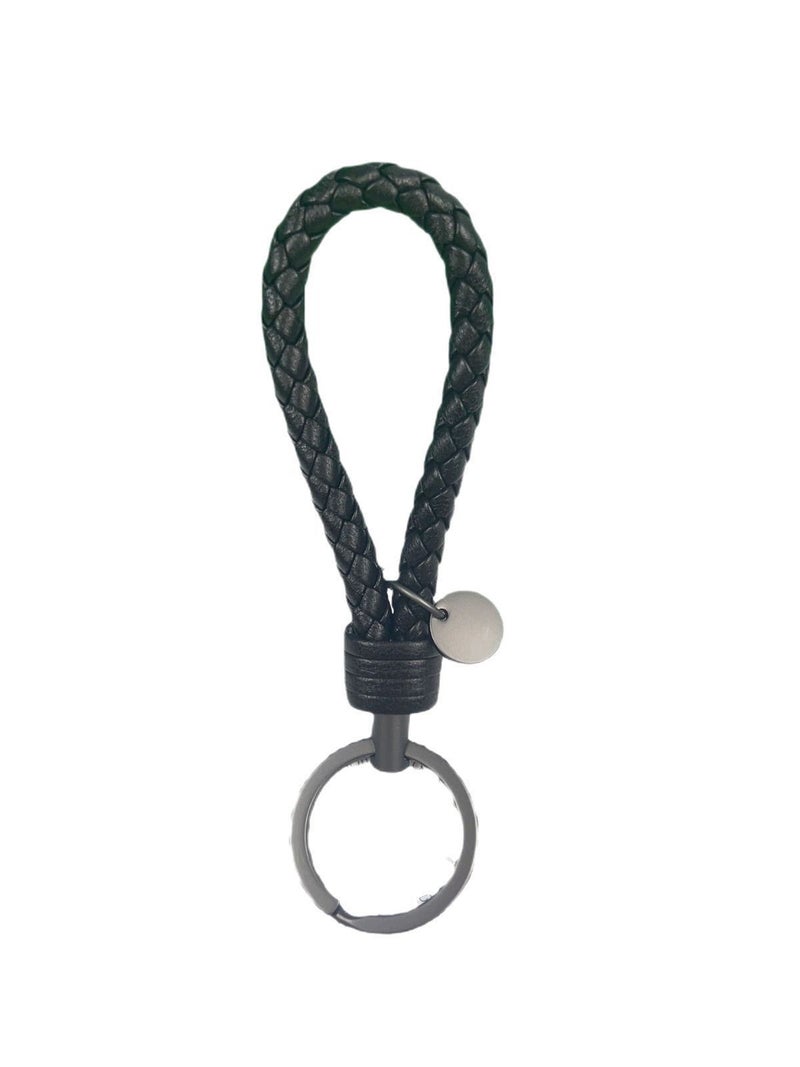 B Family Keychain Lanyard Goatskin Braided Car Keychain Pendant For Men And Women Couples - Image 2