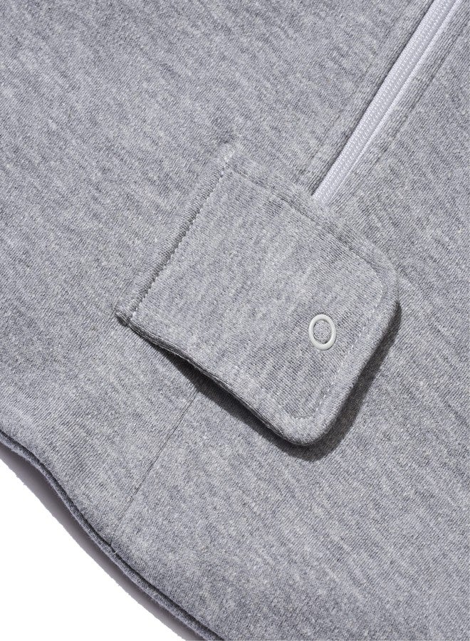 Nanit Sleep Wear Sleeping Bag - Large, Heather Grey - Image 3