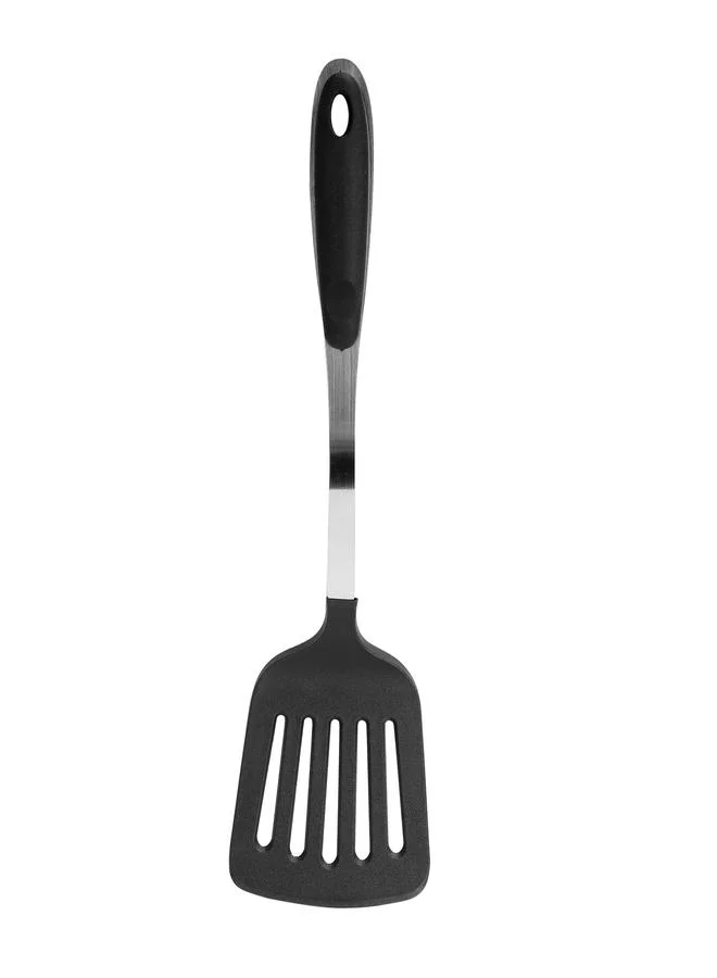 Royalford Nylon Slotted Spatula with Steel Handle