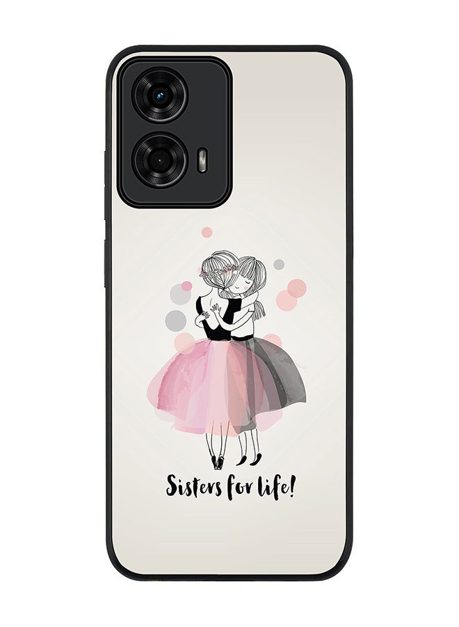 Stylizedd For Motorola Moto G04 / G04s Case,Slim fit Camera Protection, Shockproof Thin Phone cover - Sisters For Life! - Image 1