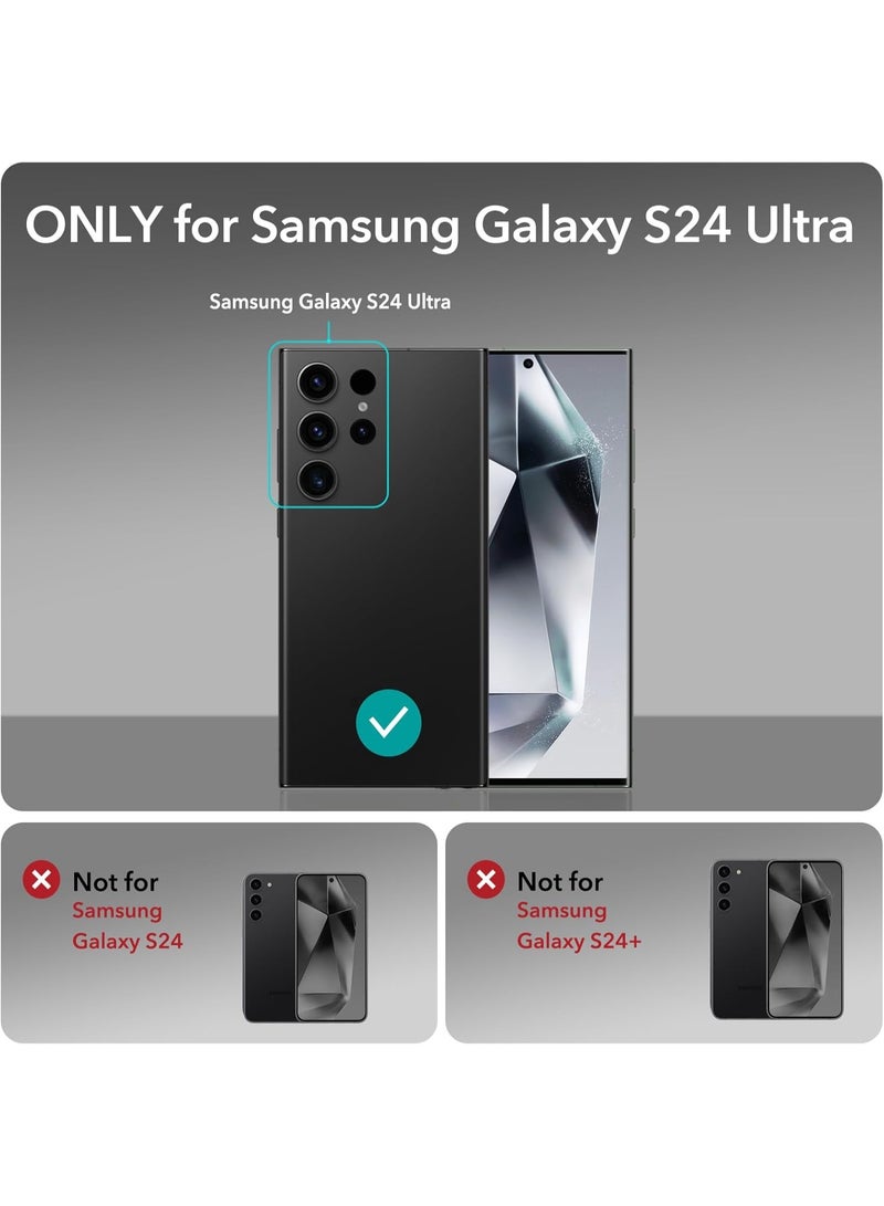 جيرفور جراب Samsung Galaxy S24 Ultra شفاف من مادة TPU المضادة للخدش S24 Ultra جراب هاتف مقاوم للصدمات مع شحن لاسلكي لهاتف Samsung Galaxy S24 Ultra 5G - Image 2