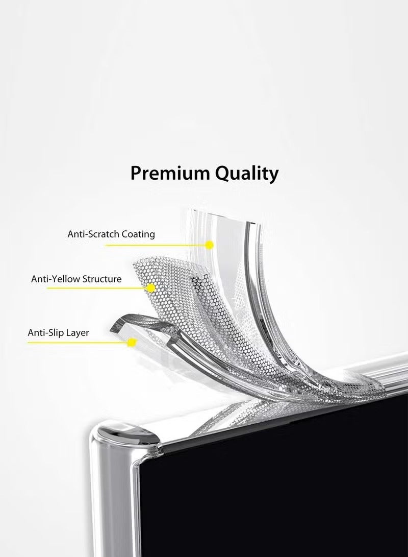 جيرفور جراب Samsung Galaxy S24 Ultra شفاف من مادة TPU المضادة للخدش S24 Ultra جراب هاتف مقاوم للصدمات مع شحن لاسلكي لهاتف Samsung Galaxy S24 Ultra 5G - Image 4