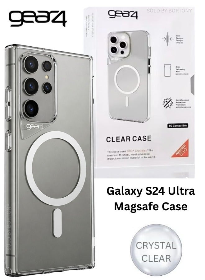 Samsung Galaxy S24 Ultra Case Clear TPU Anti-Scratch S24 Ultra Cover Shockproof Phone Case with Wireless Charging for Samsung Galaxy S24 Ultra 5G